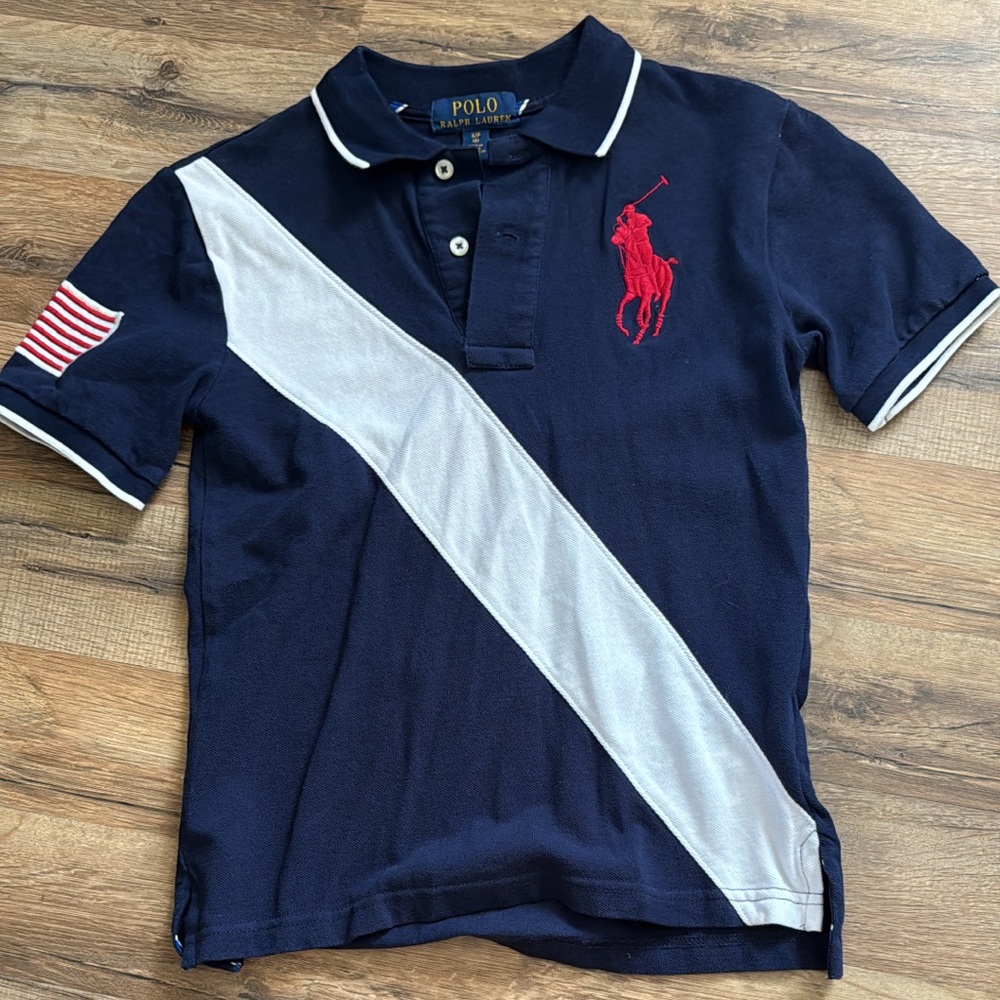 Boys Navy Ralph Lauren Polo Shirt